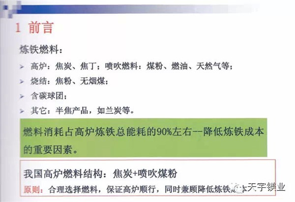 兰炭在炼铁领域应用及低成本炼铁(一)